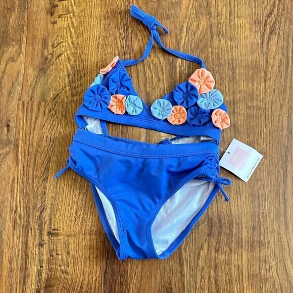 NWT Janie and Jack floral bikini Swimsuit - Picture 1 of 5